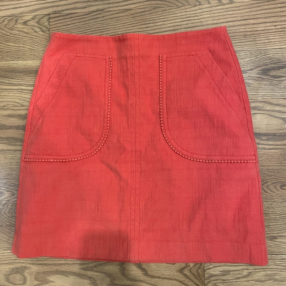 Orange skirt with pockets - loft